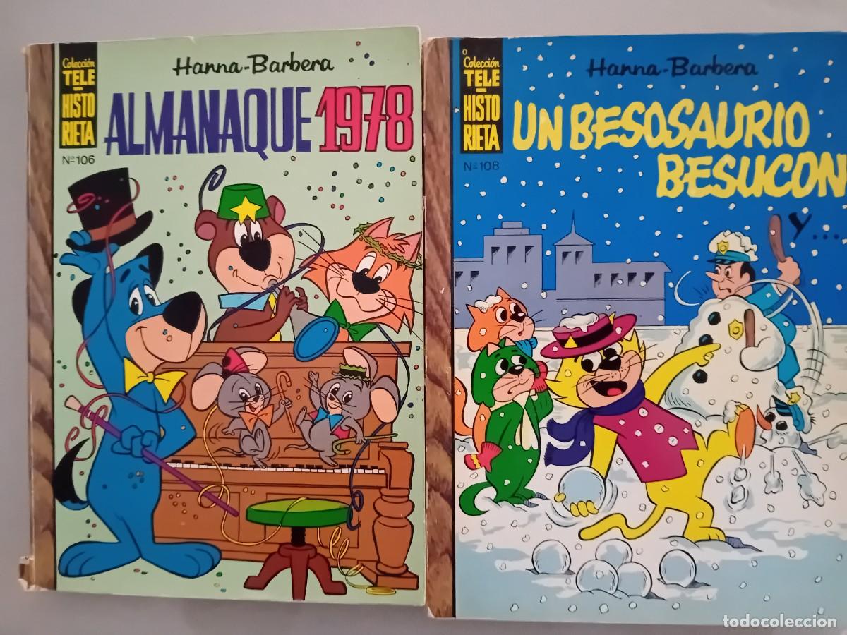 Tebeos: Colecci&oacute;n Tele- Historieta, Hanna Barbera N&ordm; 106 y 108 a&ntilde;o 1977.