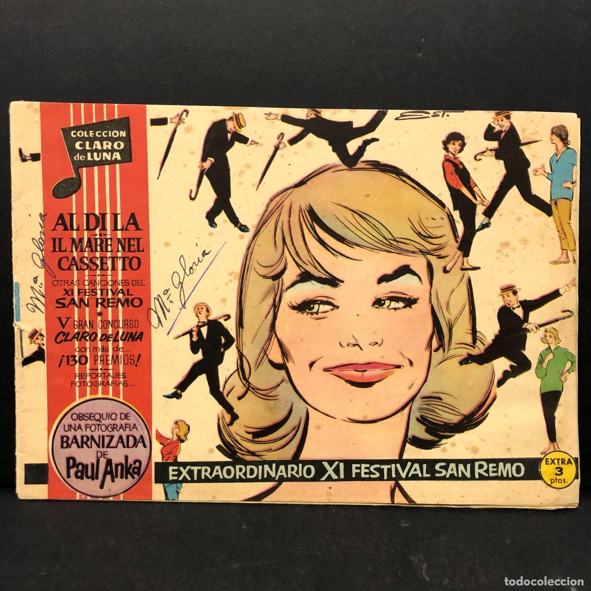 Giornalini: ALDILLA IL MARE NEL CASSETTO - EXTRAORDINARIO XI FESTIVAL SAN REMO - CLARO DE LUNA / 675