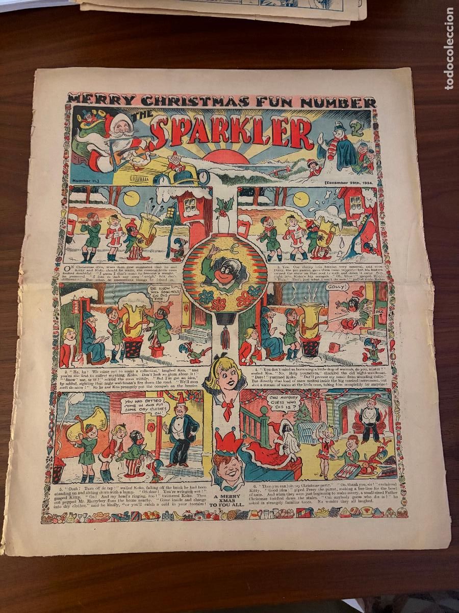 Livros de Banda Desenhada: THE SPARKLER N&ordm; 11 , MERRY CHRISTMAS FUN NUMBER , A&Ntilde;O 1934