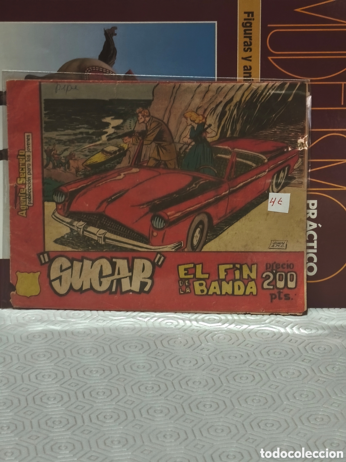 Comics: Tebeo tipo cuadernillo,original sugar,agente secreto conservaci&oacute;n normal por el uso ver