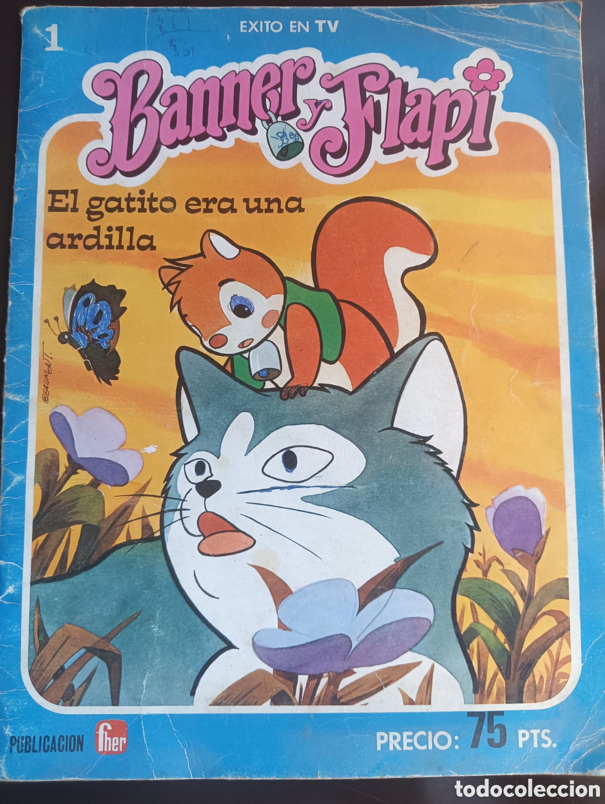 Comics: BANNER Y FLAPI 1 EL GATITO ERA UNA ARDILLA.FHER,1979.DIBUJA BEAUMONT
