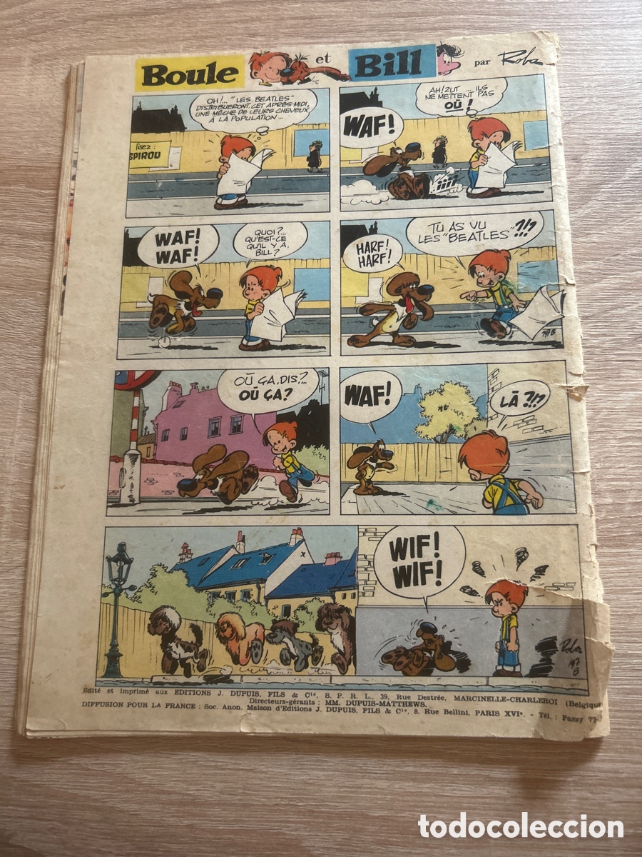 Tebeos: Spirou n&uacute;m 1365 en franc&eacute;s - Foto 2
