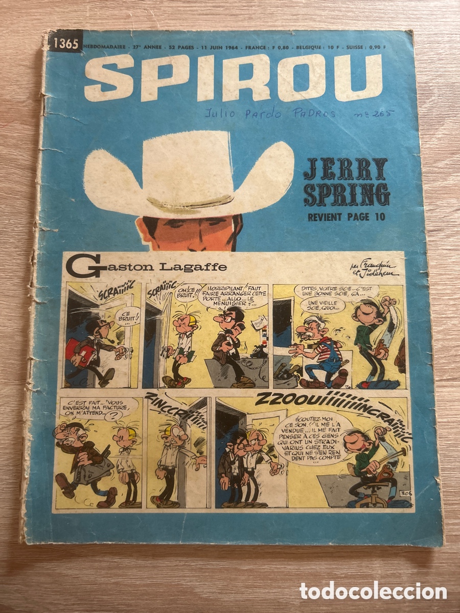 Tebeos: Spirou n&uacute;m 1365 en franc&eacute;s - Foto 1