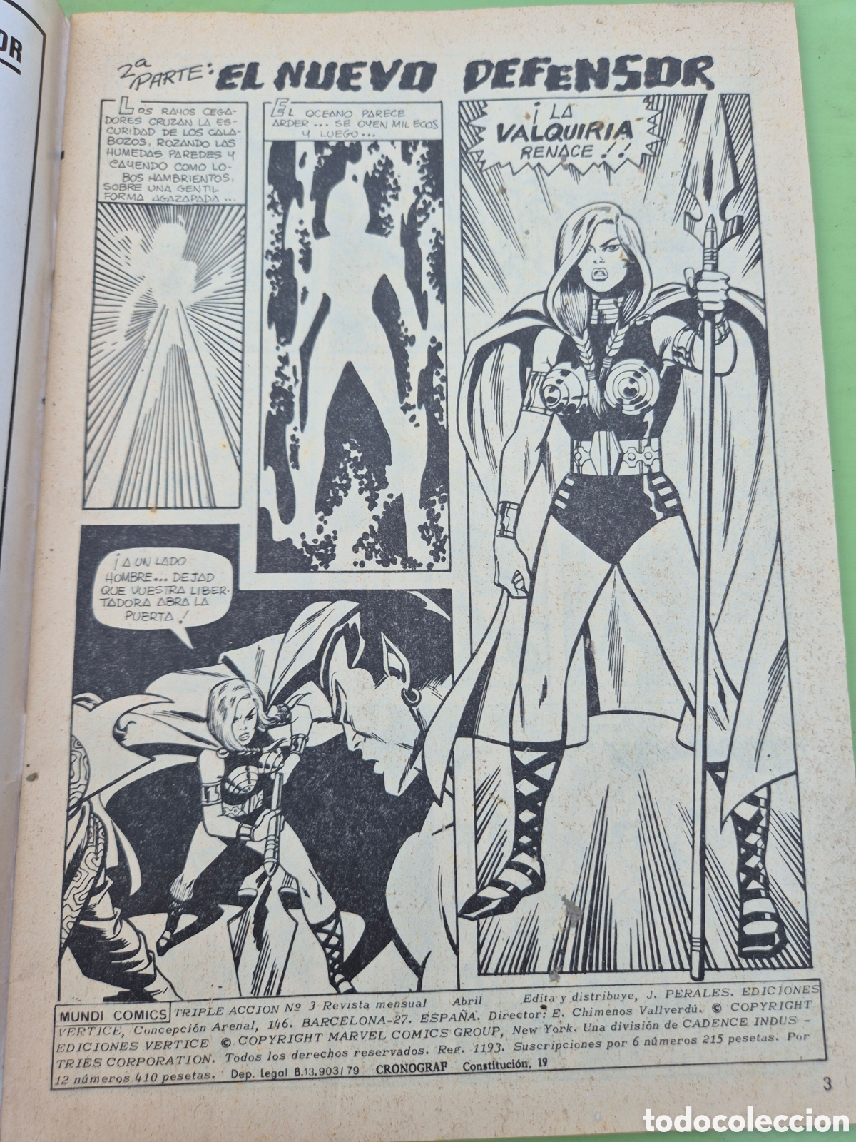 Tebeos: TRIPLE ACCION V1 N3 MUNDI COMICS MARVEL - Foto 2