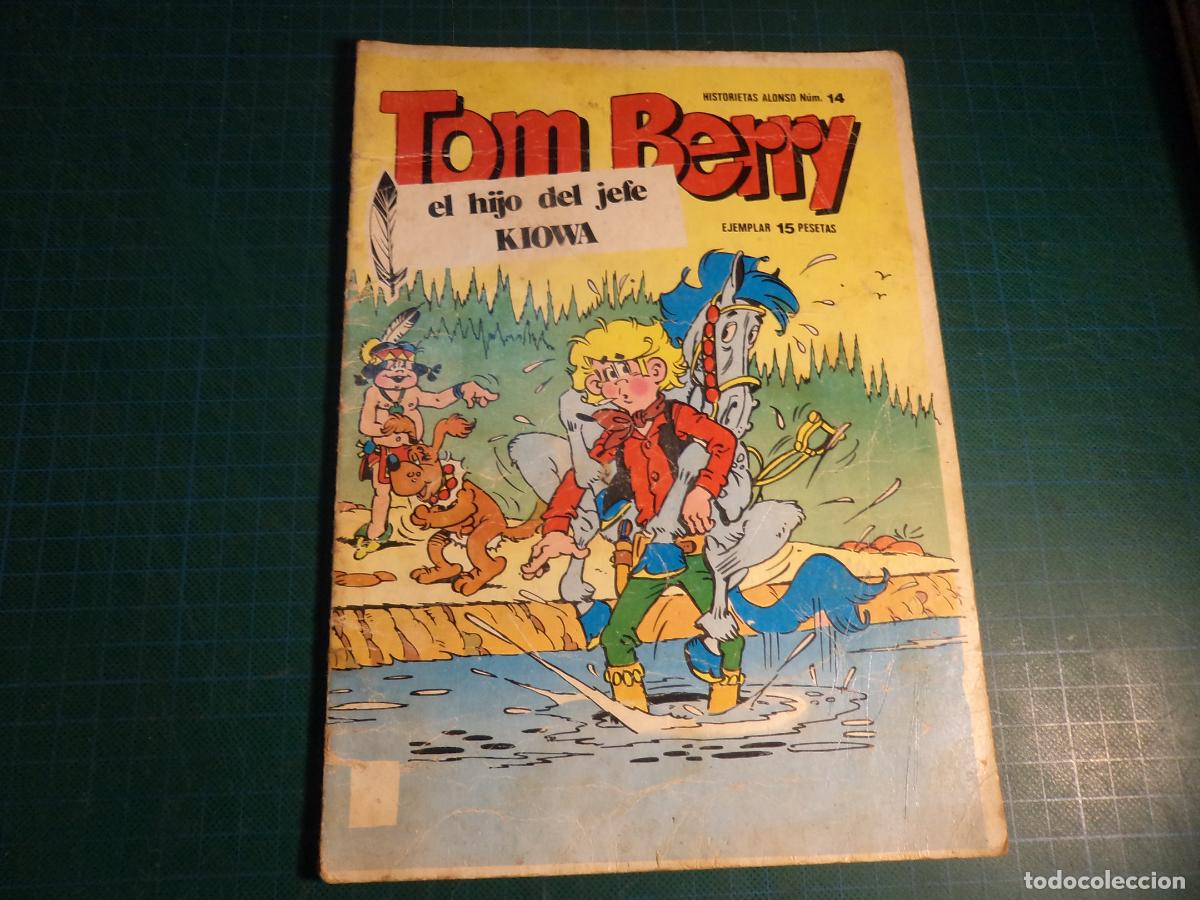 Tebeos: Historietas Alonso. N&ordm; 14. Tom Berry. Con se&ntilde;ales de uso. (Ref. 15-B)