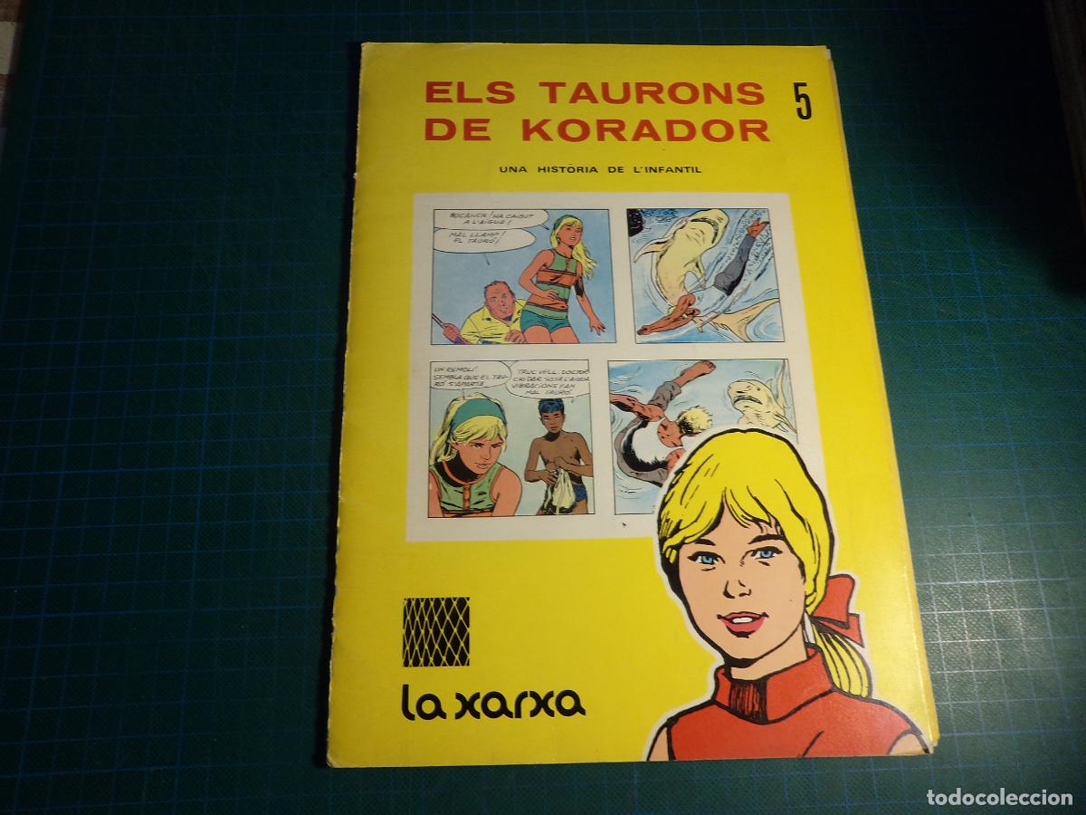 Tebeos: La Xarxa. N&ordm; 5. Els taurons de Korador. L'infantil. Tiene las hojas sueltas. En catalan.