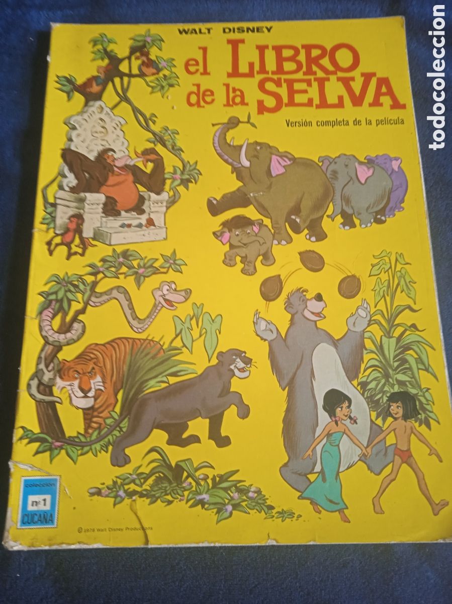 Tebeos: EL LIBRO DE LA SELVA / WALT DISNEY --COLECCION CUCA&Ntilde;A N&ordm; 1