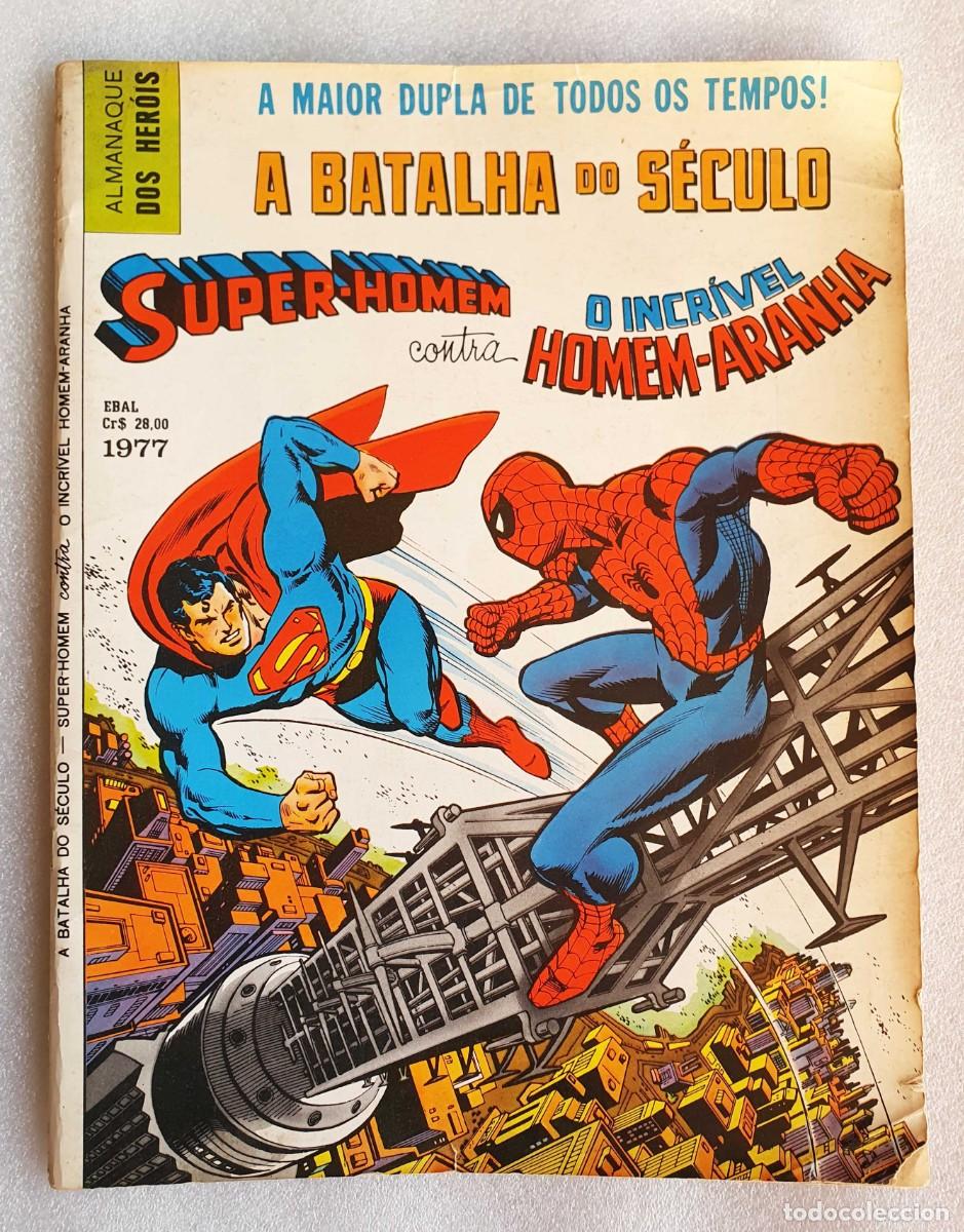 Giornalini: Almanaque Anual Gigante Ebal 1977 ~ &rdquo; SUPERMAN vs SPIDERMAN &rdquo; ~ La batalla del siglo ~ RARO