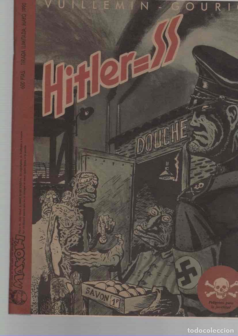 Tebeos: HITLER SS. VUILLEMIN - GOURIO. MAYO 1990. MAKOKI. RAREZA. CENSURADO. TIRADA LIMITADA. CON POSTER