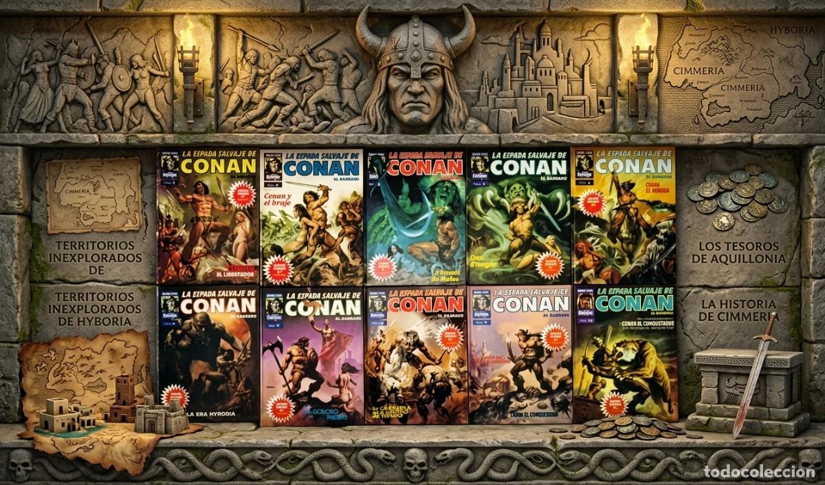 Tebeos: La espada salvaje de Conan (10 vol&uacute;menes)