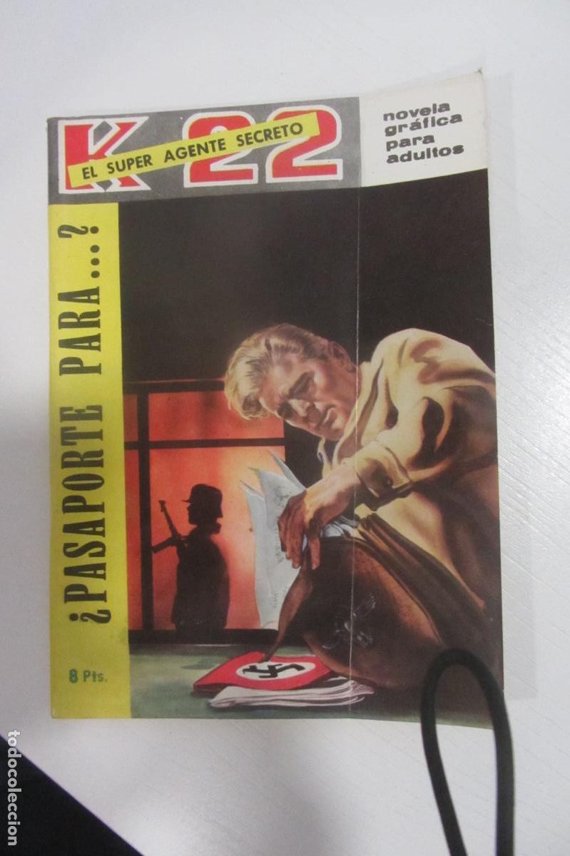 Tebeos: K-22 EL SUPER AGENTE SECRETO N&ordm;4:PASAPORTE PARA...?.BOIXEREU,A&Ntilde;O 1966 DIFICIL buen estado ARX3