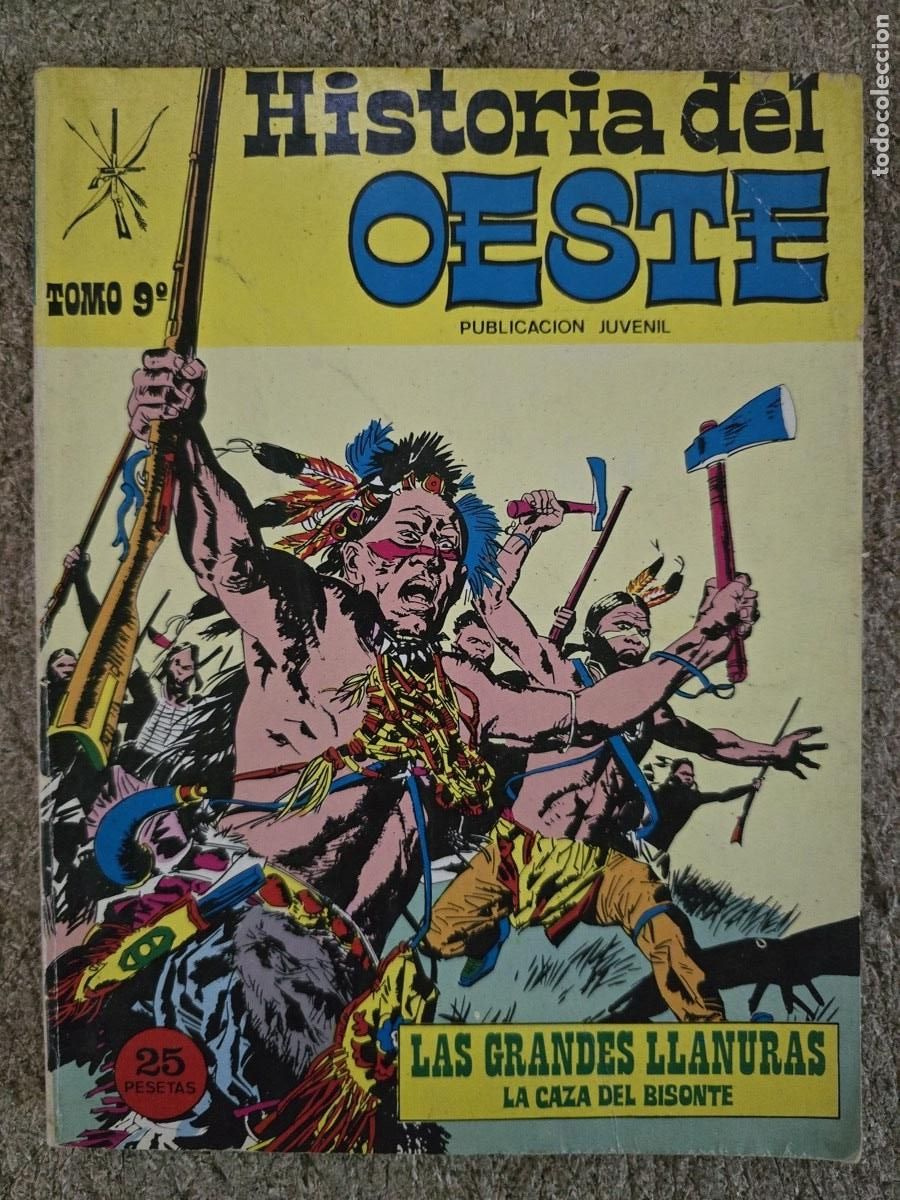 Tebeos: Historia del Oeste 9.Las Grandes Llanuras La caza del bisonte.Eurodit