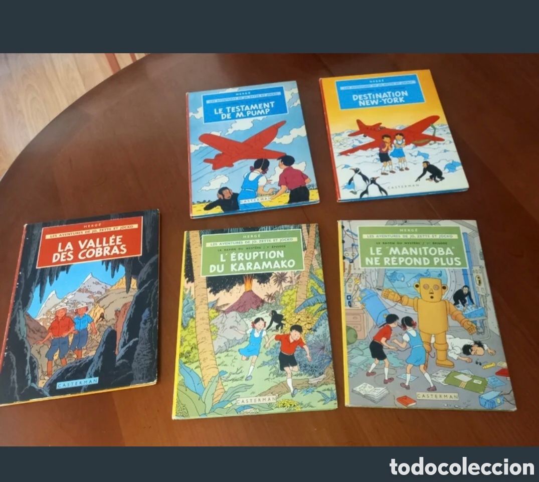 Tebeos: Lote completo Jo, Zette y Jocko de Herg&eacute; en Franc&eacute;s