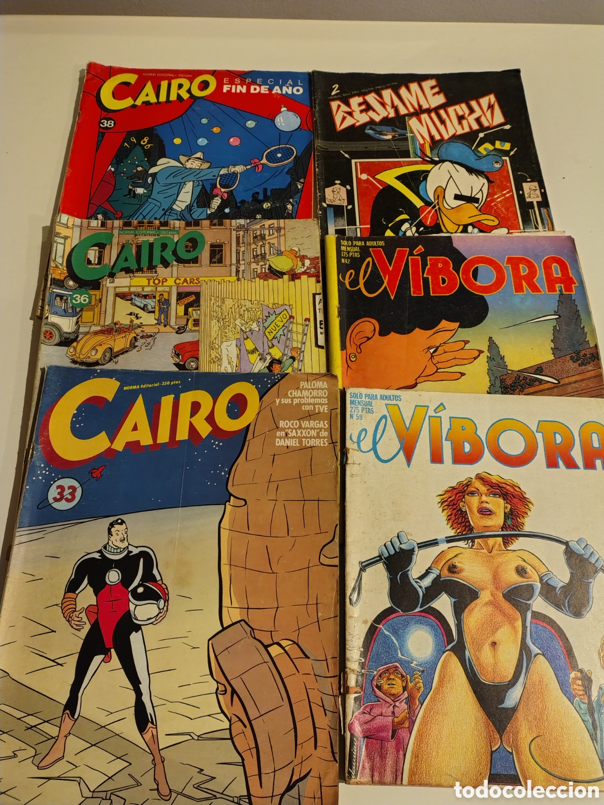 Tebeos: LOTE COMICS CAIRO EL V&Iacute;BORA B&Eacute;SAME MUCHO 6 REVISTAS