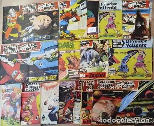 Comics: 'COLECCION HEROES MODERNOS'. Lote de 45 c&oacute;mics de FLASH GORDON. Conservaci&oacute;n normal.