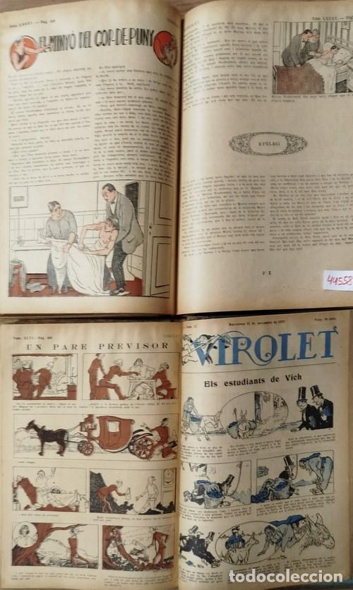 Tebeos: VIROLET. Semanario humor&iacute;stico de 1922/23 con los n&uacute;meros 1 al 104 en dos tomos...
