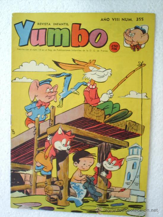 Tebeos: YUMBO NUMERO 355,EDITIRIAL CLIPER 1958 - Foto 1