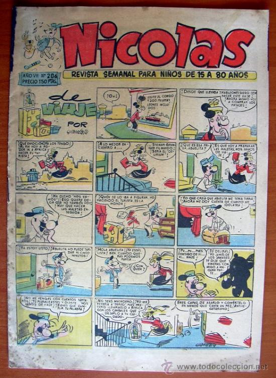 Tebeos: Nicolas n&ordm; 206 - Editorial Cliper 1948 - Foto 1