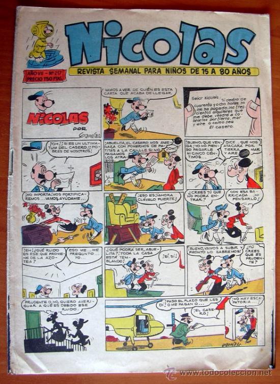 Tebeos: Nicolas n&ordm; 217 - Editorial Cliper 1948 - Foto 1