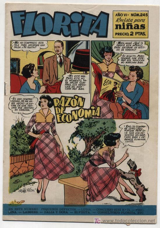 Tebeos: Florita. Cliper 1949. n&ordm; 245. - Foto 1