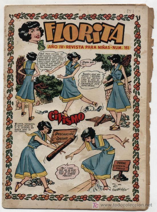 Tebeos: Florita. Cliper 1949. n&ordm; 151. - Foto 1