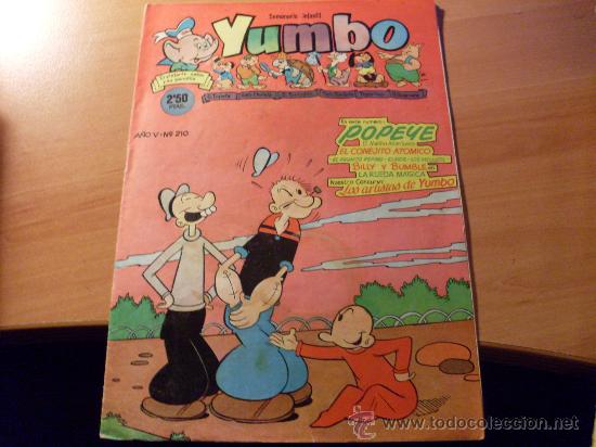 Tebeos: YUMBO N&ordm; 210 POPEYE (ORIGINAL CLIPER) (COB82) - Foto 1