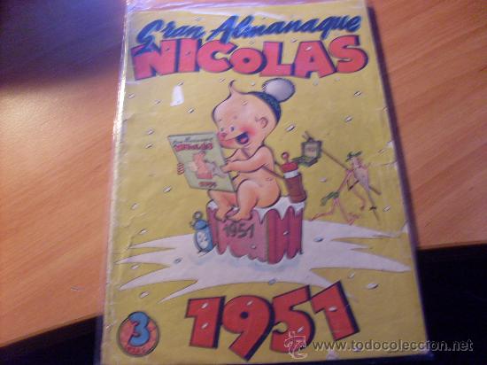 Tebeos: NICOLAS GRAN ALMANAQUE 1951 ( ORIGINAL ED. CLIPER ) (COM17) - Foto 1