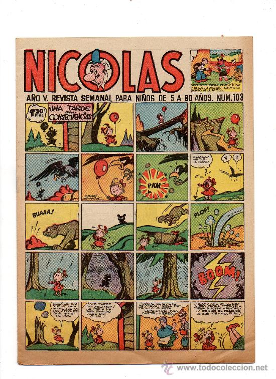 Tebeos: (M-1) NICOLAS A&Ntilde;O V NUM 103 - SE&Ntilde;ALES DE USO - Foto 1