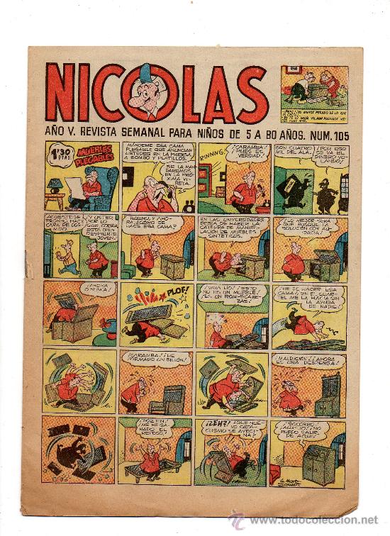 Tebeos: (M-1) NICOLAS A&Ntilde;O V NUM 105 - SE&Ntilde;ALES DE USO - Foto 1