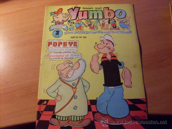 Tebeos: YUMBO N&ordm; 196 POPEYE ( ORIGINAL ED. CLIPER ) (COB82) - Foto 1