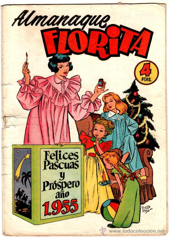 Tebeos: FLORITA - ALMANAQUE 1955, EDI. CLIPER - Foto 1