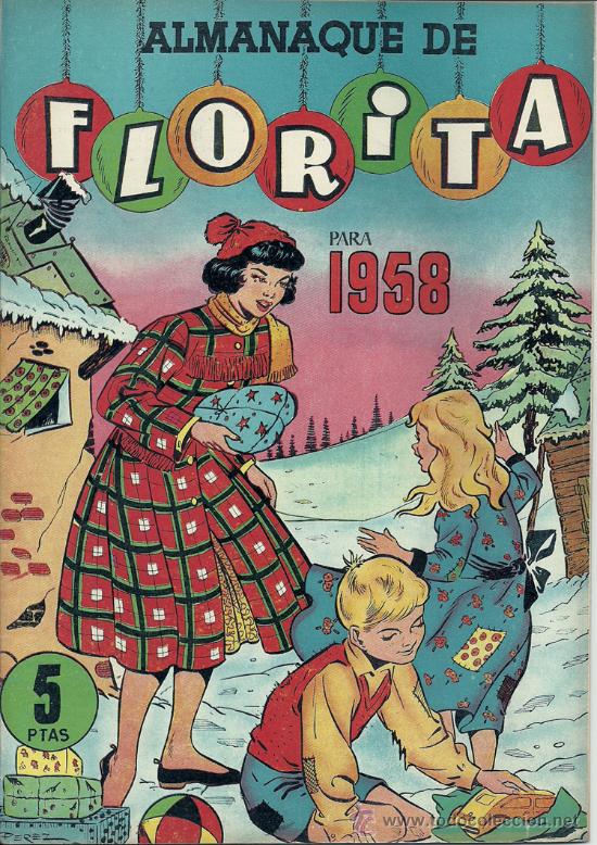 Tebeos: FLORITA ALMANAQUE 1958 - Foto 1