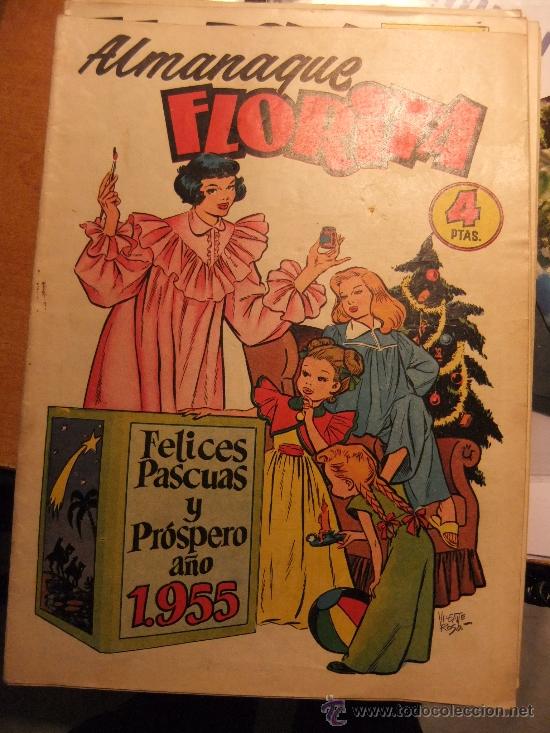 Tebeos: FLORITA ALMANAQUE 1955 - Foto 1