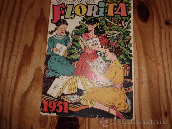 Tebeos: FLORITA ALMANAQUE 1951 - Foto 1