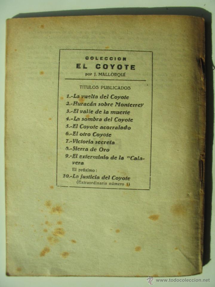 Tebeos: El Coyote - N&uacute;mero 9 -El exterminio de la calavera - A&ntilde;o 1945 - Foto 2