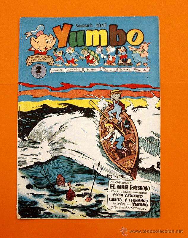 Tebeos: YUMBO N&ordm; 75 - SEMANARIO iNFANTIL - GERPLA - - Foto 1