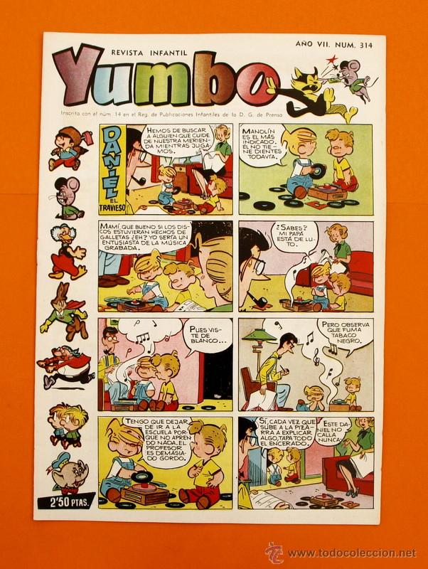 Tebeos: YUMBO N&ordm; 314 - SEMANARIO iNFANTIL - GERPLA - - Foto 1