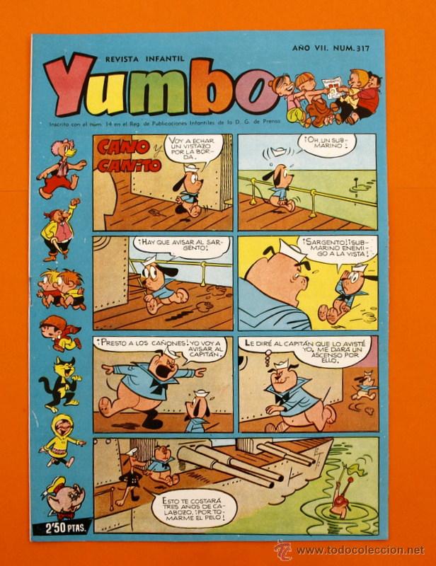 Tebeos: YUMBO N&ordm; 317 - SEMANARIO iNFANTIL - GERPLA - - Foto 1