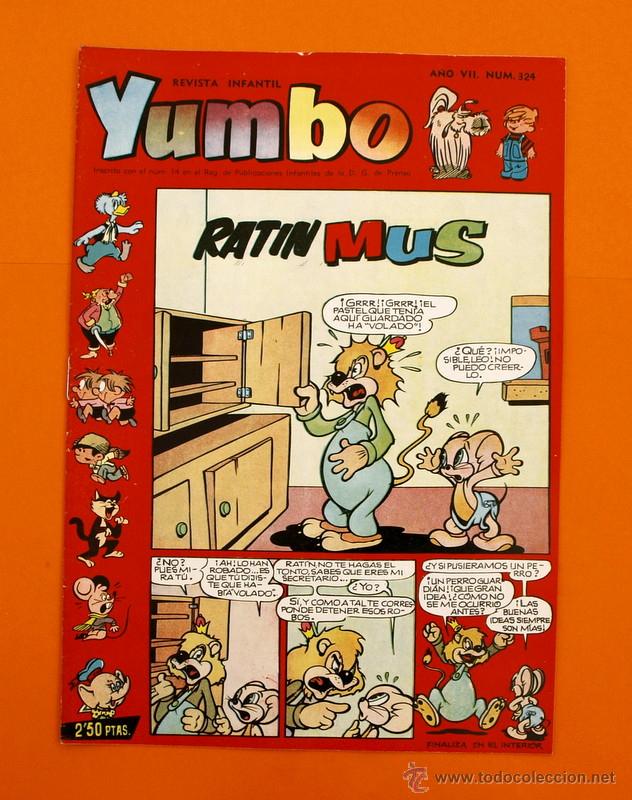 Tebeos: YUMBO N&ordm; 324 - SEMANARIO iNFANTIL - GERPLA - - Foto 1