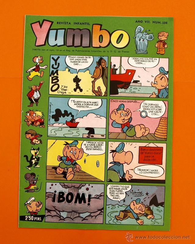 Tebeos: YUMBO N&ordm; 334 - SEMANARIO iNFANTIL - GERPLA - - Foto 1