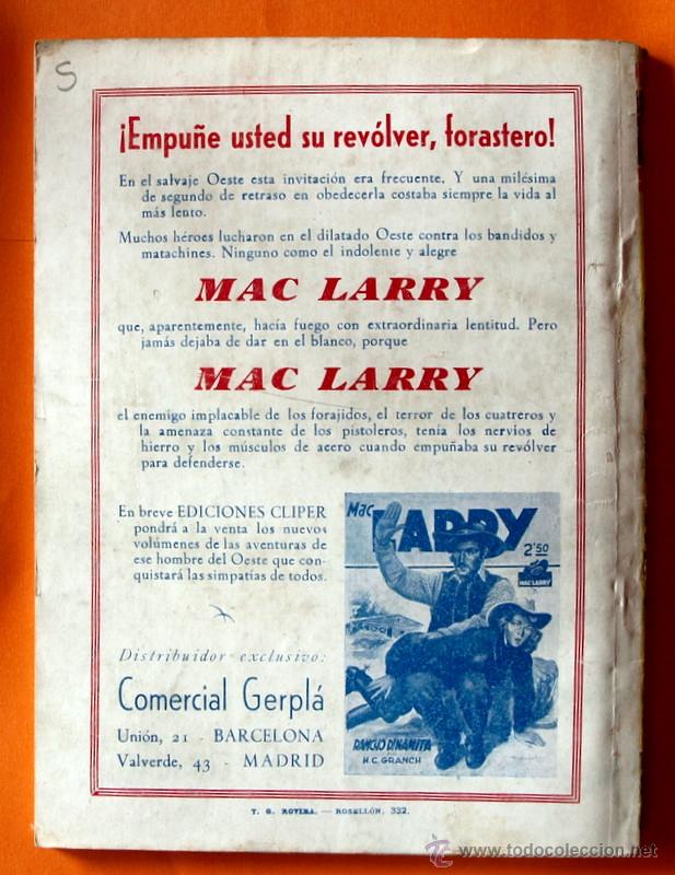 Tebeos: MAC LARRY - N&ordm; 2 - GANGSTERS EN LA PRADERA - EDICIONES CLIPER - - Foto 2