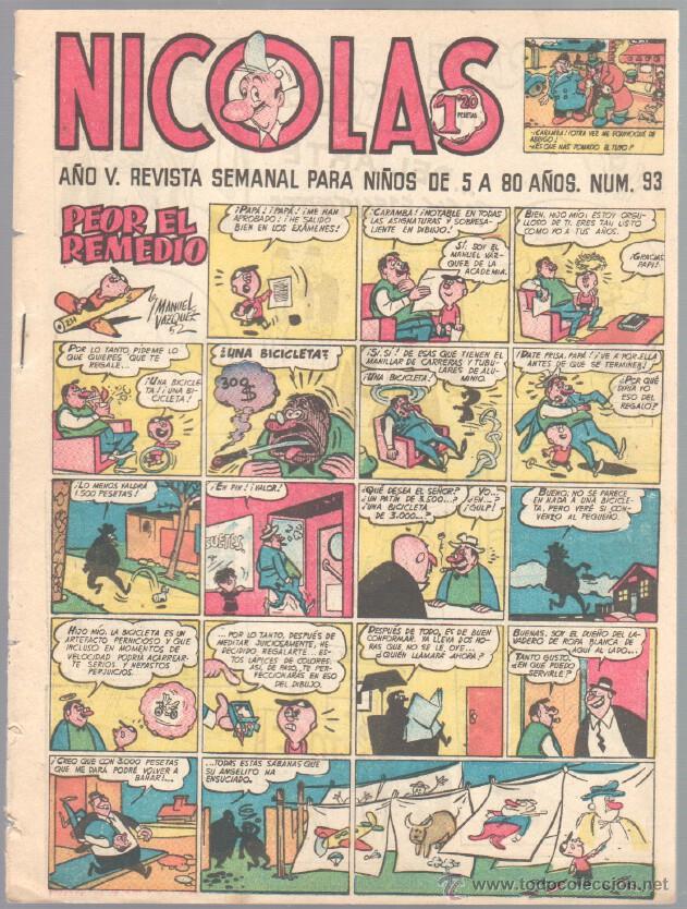 Tebeos: NICOLAS N&ordm; 93 ORIGINAL EDICIONES CLIPER 1948 - Foto 1