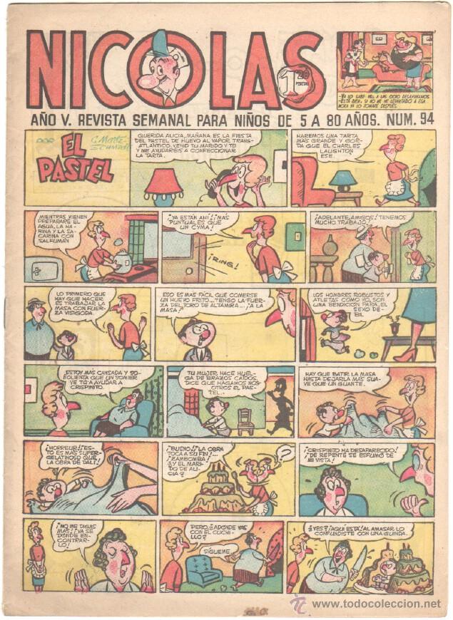 Tebeos: NICOLAS N&ordm; 94 ORIGINAL EDICIONES CLIPER 1948 - Foto 1