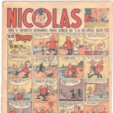 Tebeos: NICOLAS Nº 102 ORIGINAL EDICIONES CLIPER 1948. Lote 46930528