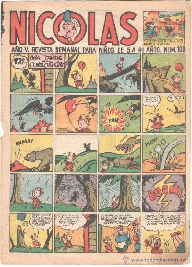 Tebeos: NICOLAS N&ordm; 103 ORIGINAL EDICIONES CLIPER 1948 - Foto 1