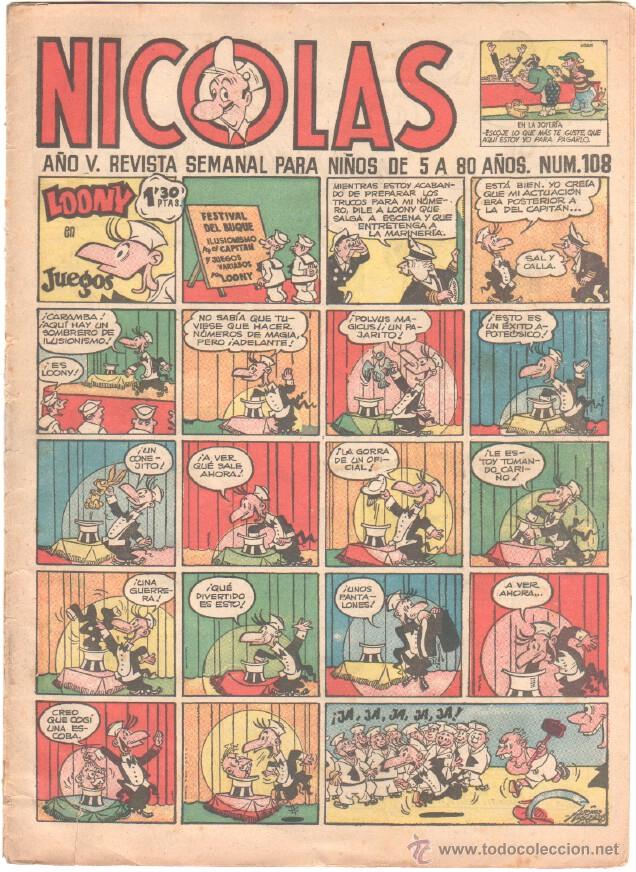 Tebeos: NICOLAS N&ordm; 108 ORIGINAL EDICIONES CLIPER 1948 - Foto 1