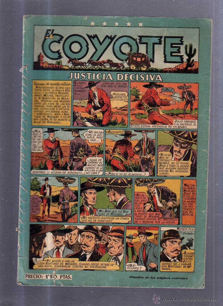 Tebeos: TEBEO EL COYOTE. JUSTICIA DECISIVA. EDICIONES CLIPER - Foto 1