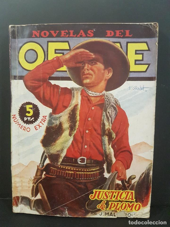 Tebeos: NOVELAS DEL OESTE,JUSTICIA DE PLOMO - Foto 1