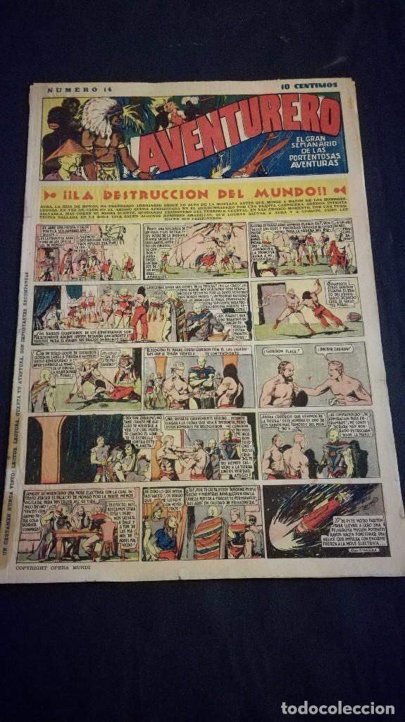 Tebeos: Comic tebeo semanario aventurero a&ntilde;o 1935 n&uacute;mero 14 - Foto 1