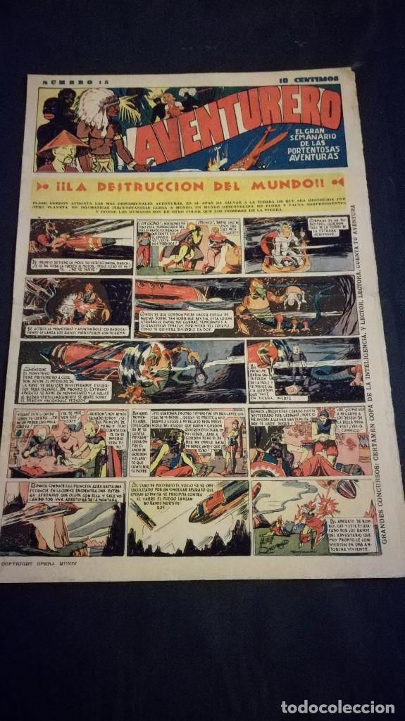 Tebeos: Comic tebeo semanario aventurero a&ntilde;o 1935 n&uacute;mero 15 - Foto 1